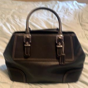 Coach Black Leather Satchel
